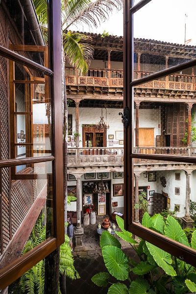 Spain-Canary Islands-Tenerife Island-La Orotava-Casa de los Balcones-traditional Canarian house